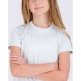 thumbnail image 3 of Real Essentials 4 Pack: Girls Short Sleeve Dry-Fit Crew Neck Active Athletic Performance T-Shirt, 3 of 6