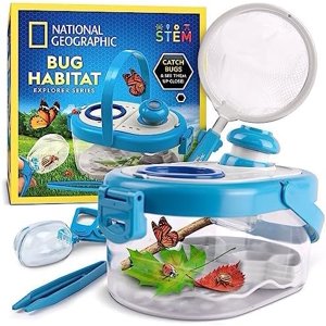 Bug Catcher Kit for Kids - Kids Bug Habitat with Magnified Viewer Bug Catcher Tweezers & Learning Guide Insect Habitat Outdoor Toys Kids Bug Catching Kit Bug Cage Bug Box