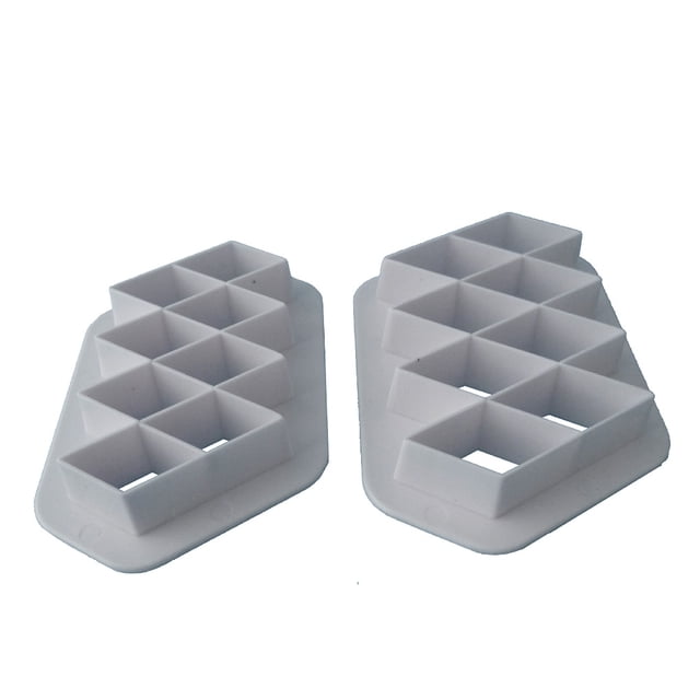 Moyic 2 unidades de moldes irregulares de plástico con forma de rombo para cortar galletas, utensilios para hornear pasteles, moldes Herramientas y accesorios para hornear Moyic JJ17803-00