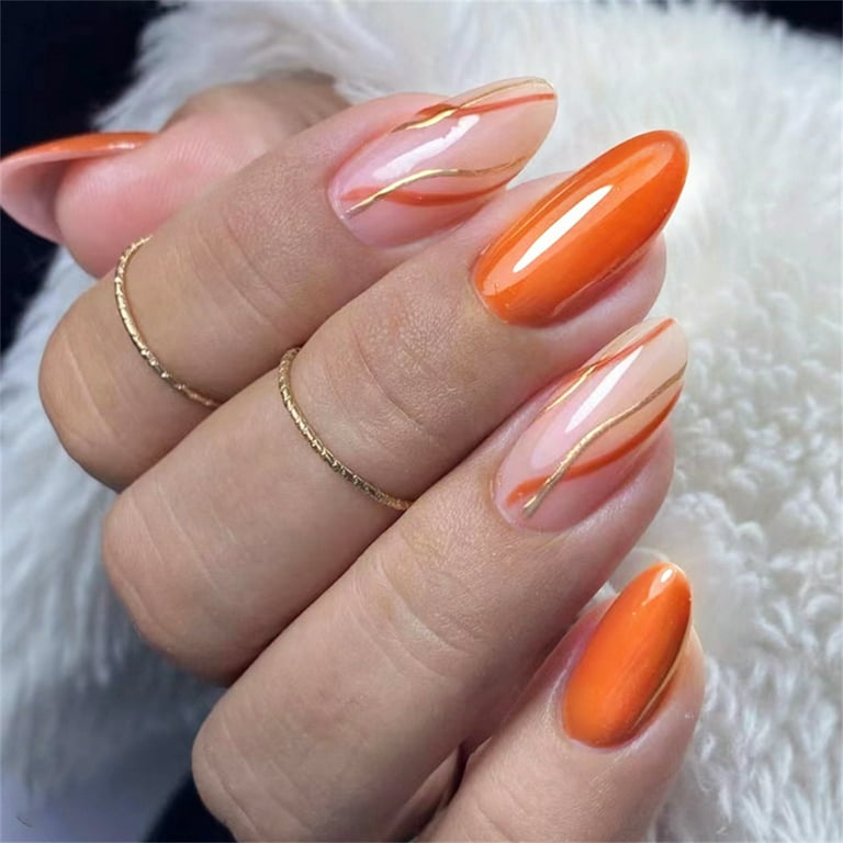Fofosbeauty 24pcs Press on Nails, 2024 Fake Nails Tips Design