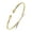 Gold Plated, variant on Cocoa Pods  .925 Sterling Silver West Indian Bangle - 1 PIECE