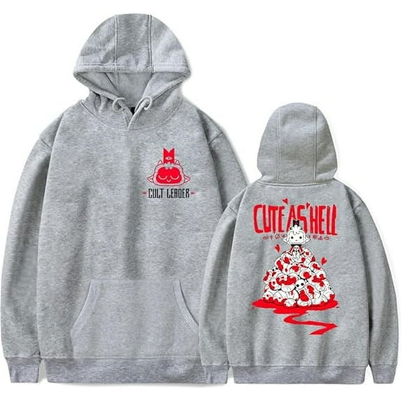 Cult Of The Lamb Merch Game Print Hoodie Unisex Pocket Drawstring Sweatshirt Stylish Casual Pullover