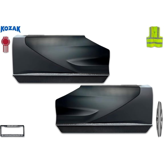 Kozak Side Fairing Panels & Rear Extension Lower Ext Set Compatible with T680 2022