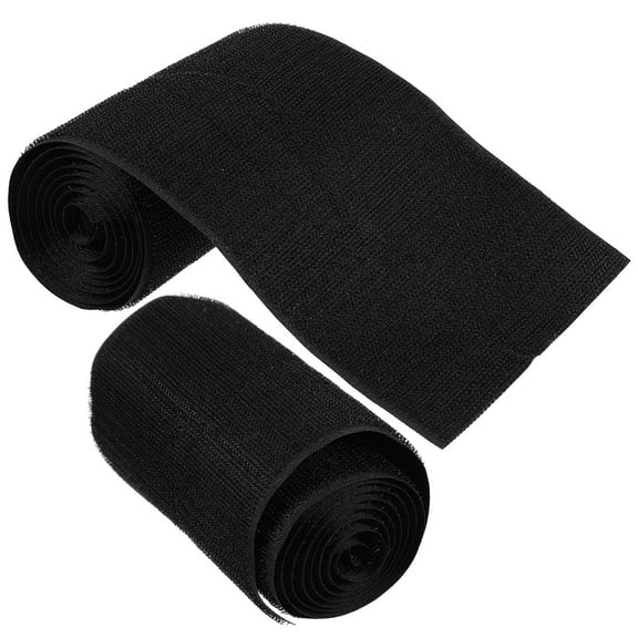 Raindrops 2 Pcs Cord Cover Floor Cable Home Carpet Cord Protector 100X10X0.2CM Black