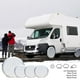 thumbnail image 2 of Pisexur Accesorios para coches, Electrónica para cochesFundas para neumáticos de RV (paquete de 4 plateadas), protectores solares para autocaravanas, barcos, remolques, caravanas, furgonetas y asient, 2 of 3