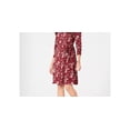 thumbnail image 2 of Charter Club Women's Petite Printed Polo Shirtdress Wine Size PL, 2 of 3