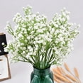 thumbnail image 3 of ievspot Artificial Bulk White Gypsophila Bouquets Real Touch Faux Flowers for Wedding Floral Arrangement Party Home Decoration, 3 of 8