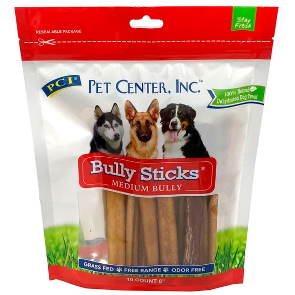 Bully Sticks Resealable Bag, 6", 10ct.
