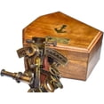 thumbnail image 5 of Sailor's Art Antique Brass Nautical Sextant Wooden Box-Navigation Instruments Nautical Sextant - Kelvin & Hughes 1917 London Brass Sextant for Mariners Surveyors- Vintage Style Nautical Sextant, 5 of 5
