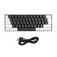 thumbnail image 1 of G61 Mini RGB Keyboard LED Backlight 61 Keys Ergonomic Mechanical Feeling Wired Gaming Keyboard for Office Business Black, 1 of 5