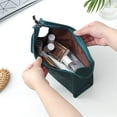 thumbnail image 4 of Sac de Maquillage en Simili Cuir Sac de Rangement de Toilette Portable Pochette Cosmétique Imperméable, 4 of 10