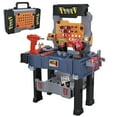 thumbnail image 1 of Juego de bancos de herramientas para niños MUGEYMYD con taladro eléctrico y 66 accesorios, 1 of 6