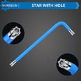 thumbnail image 6 of VORXEON Star Wrench Key Set T10-T50, Metric Long Arm Star Key Set L-Key with Visible Coding for Bike Motorcycle Repair Furniture Assembly Household DIY (Star Wrench Set), 6 of 9