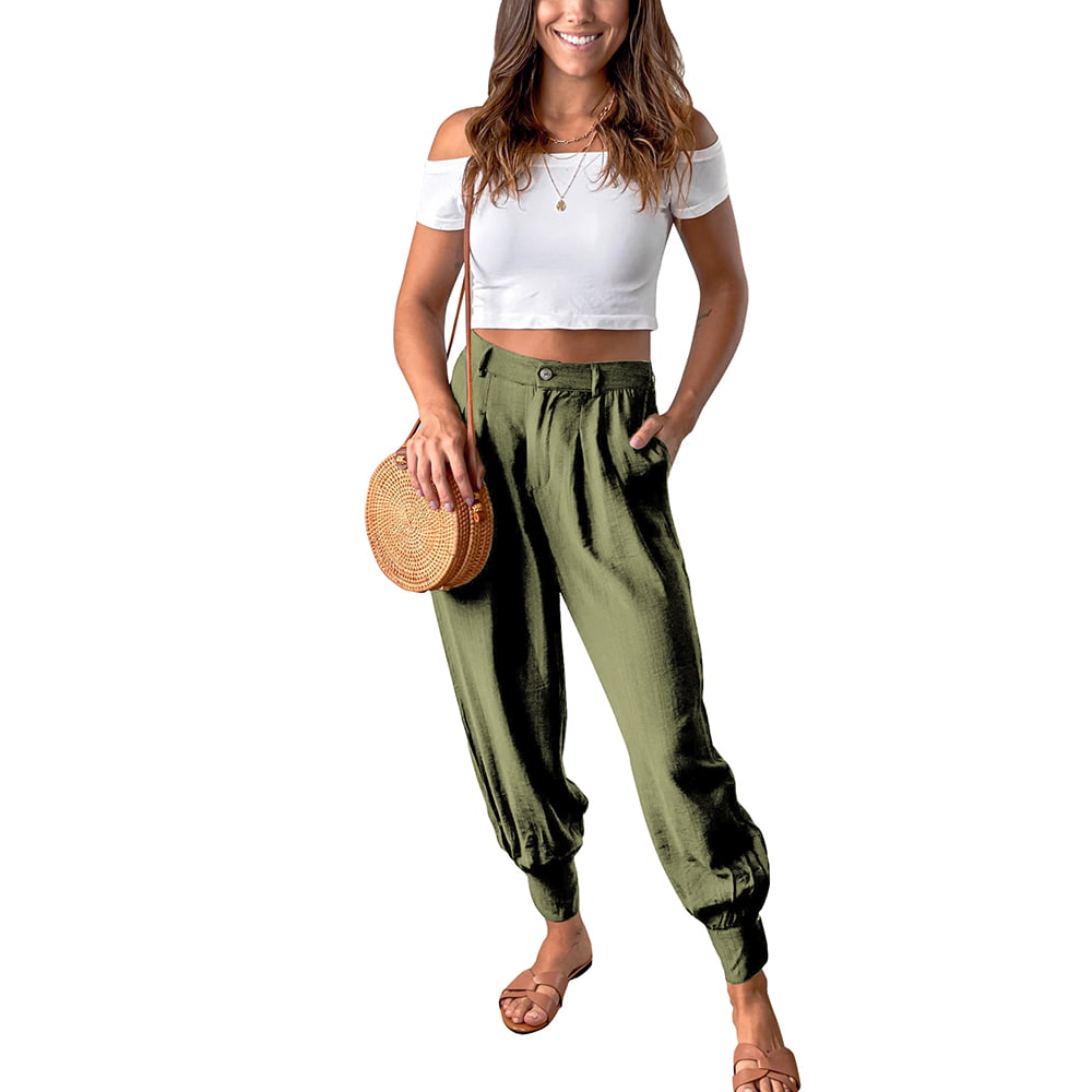 Unisex Solid Color Harem Pants With Pockets Bohemian Pants - Etsy Denmark