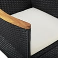 thumbnail image 5 of vidaXL Garden Dining Chairs 2 pcs Poly Rattan Black, 5 of 5