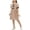 Khaki, variant on Casual Tank Dresses Girls Sleeveless Cute Summer Tiered Dress Ruffle Round Neck Button-Up Aline Bubble Sundress Sky Blue, 6 Years