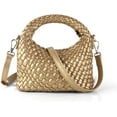 thumbnail image 1 of LHSHID Women Woven Tote Small Crossbody Bag, Weave Quilted Purse Square Shoulder Bag Woven Handbag with Detachable Strap, 1 of 6