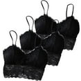 thumbnail image 2 of Darzheoy Bras for Women 3PC Classic Mesh And Lace Breathable Vest Underwear Workout Tops Sexy Bras for Women One size, 2 of 4