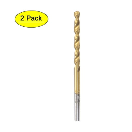 

Uxcell 3mm High Speed Steel Straight Shank Twist Drill Bit Fully Ground Titanium Coated 2 Pack
