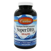 Carlson Labs - Super DHA Gems 500 mg. - 240 Softgels