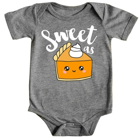 

Sweet as Pumpkin Pie Fall Shirts and Bodysuits for Infant Baby and Toddler Girls and Boys Granite Heather Bodysuit 24 Months