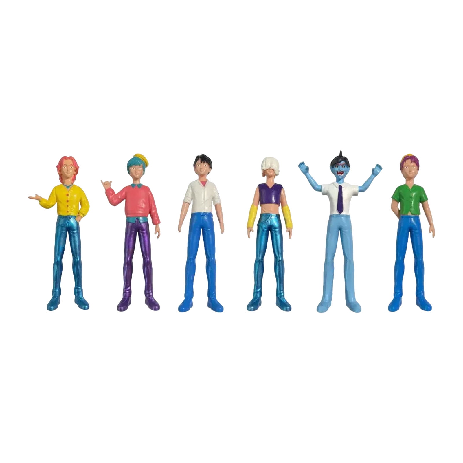 New Kpop Demon Hunters Figurines, 6pc Kpop Huntrix/Saja Boys