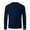 Navy, variant on Sweatshirt for Sales Today Solid Crewneck Pullover Sweater Mens Solid Color Long Sleeve Dress Shirts Mens Pullover Sweaters Dressy Men's Sweatshirt Pullover
