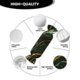 thumbnail image 5 of Salouo Green Marble Pattern Cute Bolster Pillow,Cylindrical Pillow Long Pillow for Bed Round Side Pillow for Knee/Leg/Neck ,- Length 24.4" x 9.8" Diameter, 5 of 8