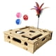 thumbnail image 2 of Juguete interactivo de madera para gatos, caja de juguetes multifuncional práctica para gatos Sin lima de uñas, 2 of 9