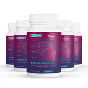 5 Pack Primal Mind Fuel, natural cognitive support, helps memory attention & focus-60 Capsules x5