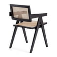 thumbnail image 3 of Manhattan Comfort Hamlet 18.11" Wood Dining Arm Chair in Black (Set of 2), 3 of 7