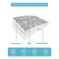 thumbnail image 5 of Quilts Twin Size Bedding Set, Grey Paisley Boho Lightweight Quilted Comforter, Abstract Art Floral Aesthetic Soft Reversible Bedspread Coverlet with Pillow Covers for All Season, 68" x 86", 5 of 7