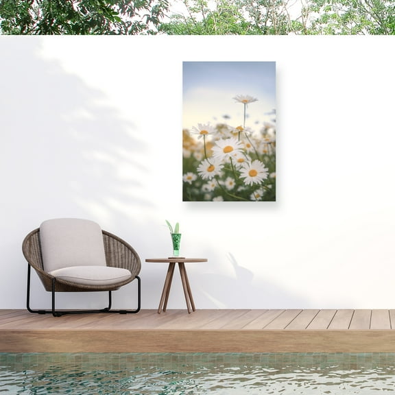 Philippe Sainte-Laudy 'Fields of Marguerite' Outdoor Canvas