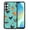 Barnyard Chicken Roosters Teal Background, variant on WIRESTER Shockproof Soft Rubber Cover Case for Samsung Galaxy A16 5G 6.7", Chicken Pattern
