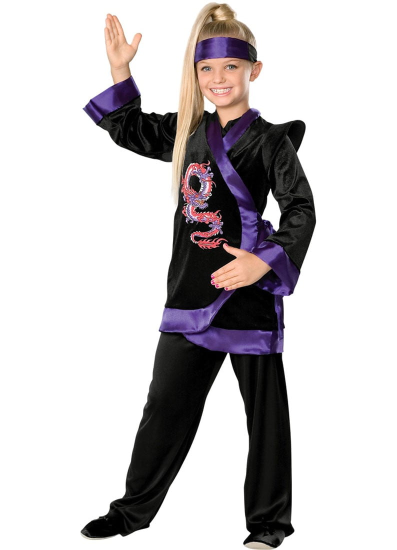 Girl's Purple Ninja Costume Rubies 882380 - Walmart.com