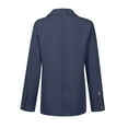 thumbnail image 4 of QATAINLAV Blazers for Women Plus Size Business Casual Lightweight Jacket Long Sleeve Open Front Work Cardigan Suit with Pockets Navy XXXXL, 4 of 7