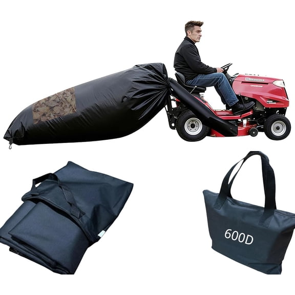 Lawn Tractor Leaf Bag 600D Heavy Duty Material 54.Cu.Ft Standard Leaf Bagger for Riding Lawn Mower,Heavy Duty Leaf Grass Collection Bagger (600D Leaf Bag)