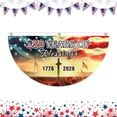 thumbnail image 6 of 250 Year American Anniversary Flag,USA Fan Flag,23.6"x47.2" Patriotic Half Fan Banner Bunting Flags 4th of July Decorations American Flag Banners for Wall,Front Door,Porch,Fence Decor, 6 of 8