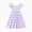 Pink, variant on PatPat Girls Dress Square Neck Flutter Sleeve Dress All Over Floral Print Casual Kids Summer Dress 5-12Y