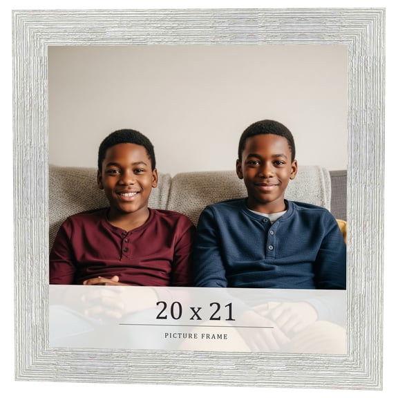 20x21 Frame White Real Wood Picture Frame Width 1.5 inches | Interior Frame Depth 0.5 inches | Barn