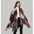 thumbnail image 4 of CoCopeaunt Women Retro Shawl Wraps Sweater Long Cardigan Poncho Open Front Coat Scarf Blanket, 4 of 6