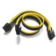 thumbnail image 1 of PCI-E 8 Pin Male to Dual 8 Pin (6+2) Male PCI Express Power Adapter Cable for Modular Power Supply Cable 60cm+20cm,1 x PCI-e 8 Pin Male to Dual 8 Pin (6+2) Male PCI Express Power Adapter Cable, 1 of 8