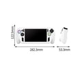 thumbnail image 3 of ROG Ally X Clear Soft Silicone Case, Handheld Game Console Protective Cover, Shockproof & Scratch-Resistant Full 360 Degree Protection, Wireless Charging Compatible, 3 of 8