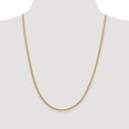thumbnail image 2 of Real 14kt Yellow Gold 2.35mm Semi-solid 3-Wire Wheat Chain; 24 inch; Lobster Clasp; for Adults and Teens; for Women and Men, 2 of 5