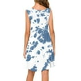thumbnail image 5 of Tshirt Dresses for Women Round Neck Sleeveless Tank Dress Printed Casual Summer Ladies Flowy Mini Beach Sundress, 5 of 7