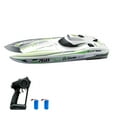 thumbnail image 1 of 2.4GHz High-Speed Remote Control Boat with Brushless Motor, 30km/h Turbine Jet Power, White Dual Battery Version - Features Water Cooling, Low Battery Alert, Double Sealed Waterproof Design, 250m, 1 of 6