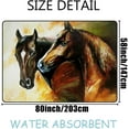thumbnail image 2 of Coolnut Lightweight Soft Area Rugs A Pair of Horses Floor Mat for Kids Playing Room Hardwood Floor Living Room 80 x 58 inch Nursery Rugs, 2 of 6