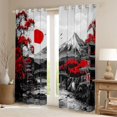 thumbnail image 2 of Castle Fairy Sakura Curtains Pack of 2 (42x84 Each),Japanese Style Curtains Blackout, 2 of 6