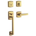thumbnail image 1 of Baldwin 85386031RENT Right H & Entry Soho Single Cylinder Set, Non-Lacquered Brass, 1 of 1
