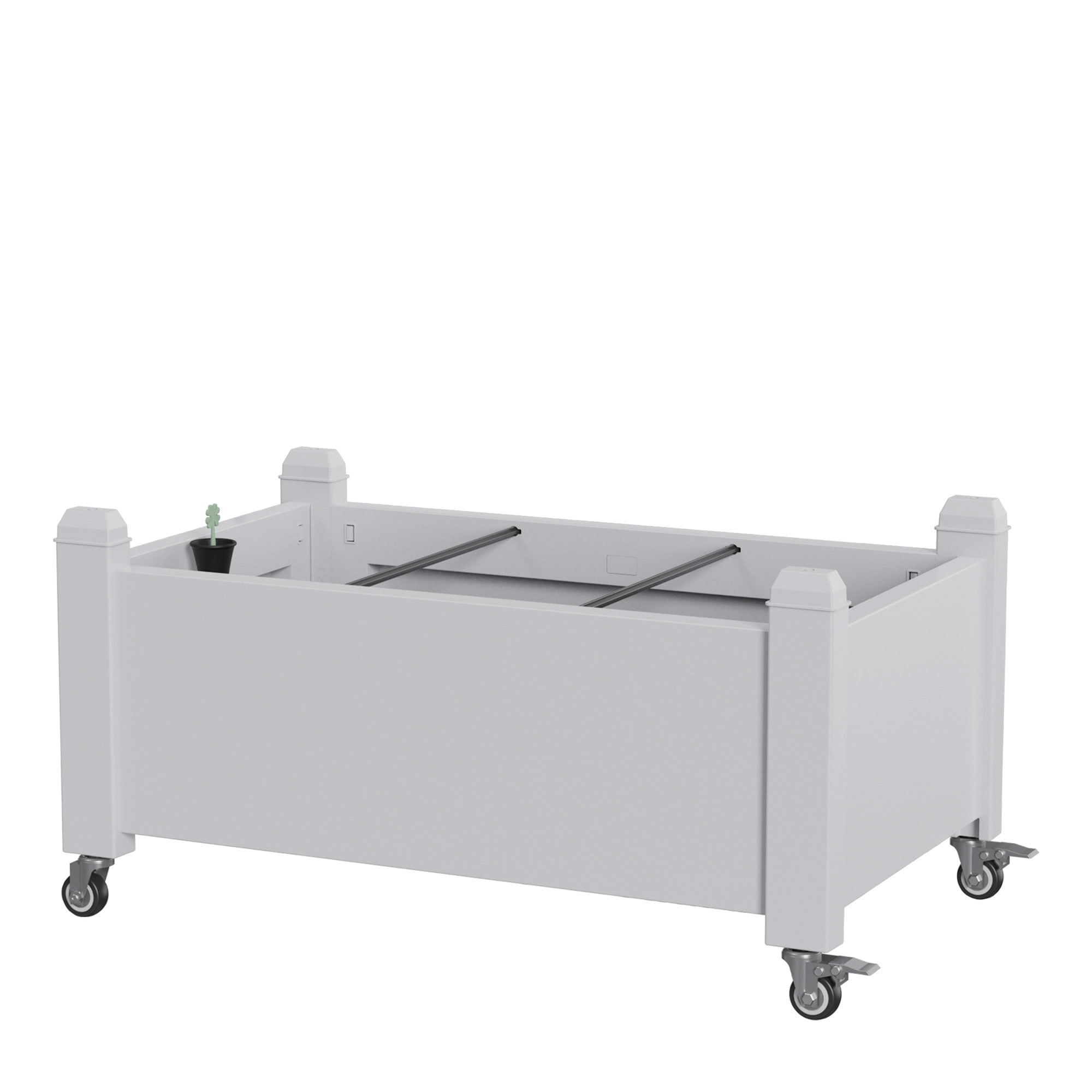 MAYEERTY Raised Garden Bed Planter with Wheel, Built-In Water Storage for Mobile Patio Balcony Vegetable Flower Herb Garden
